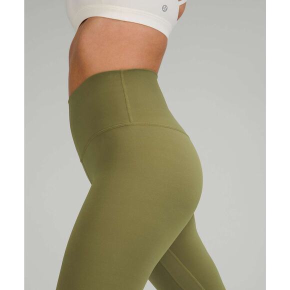 Lululemon Align High‑Rise Crop 23” Nulu Size 4 Bronze Green - Picture 7 of 7